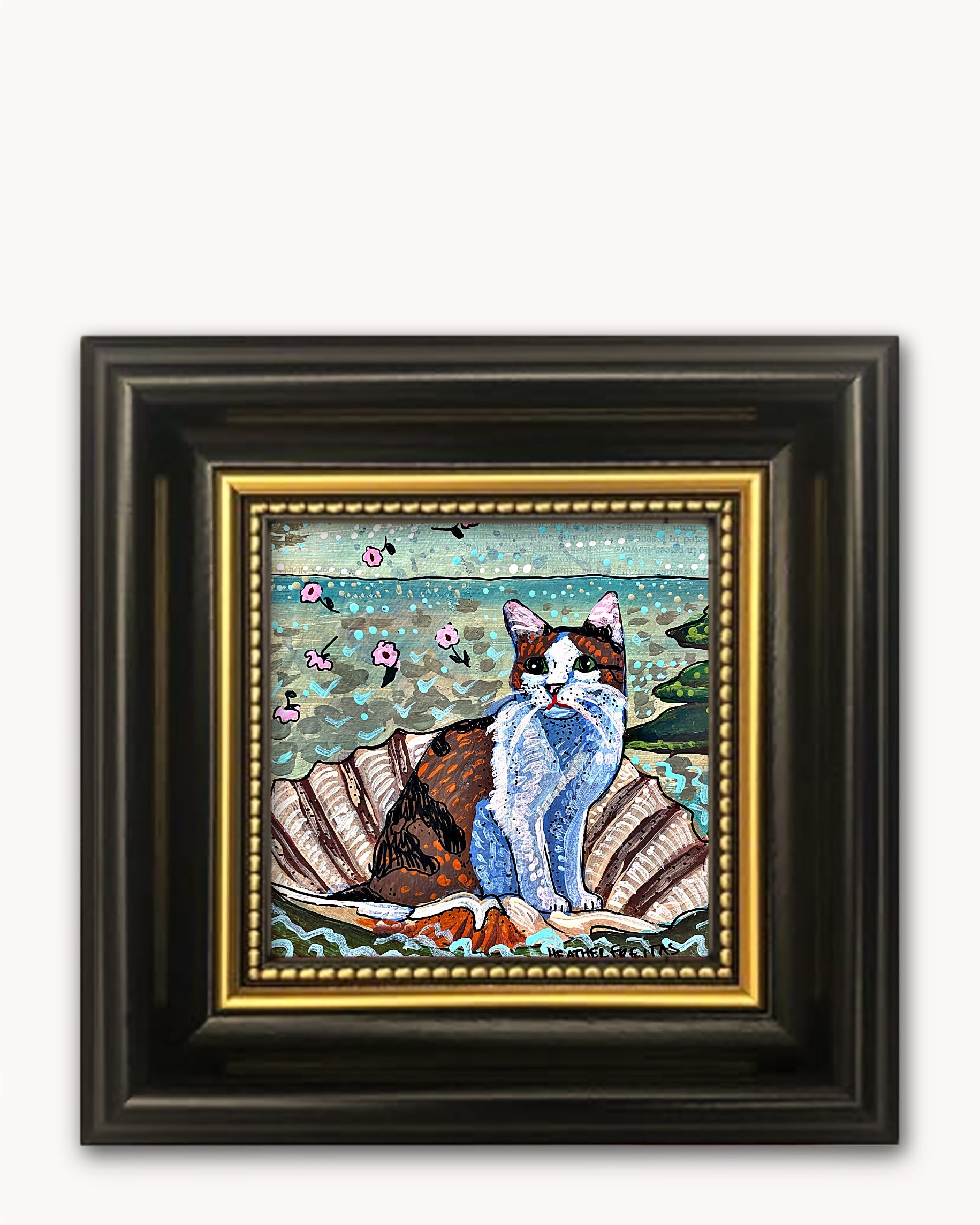 Venus Cat Framed Magnet ( Medium )