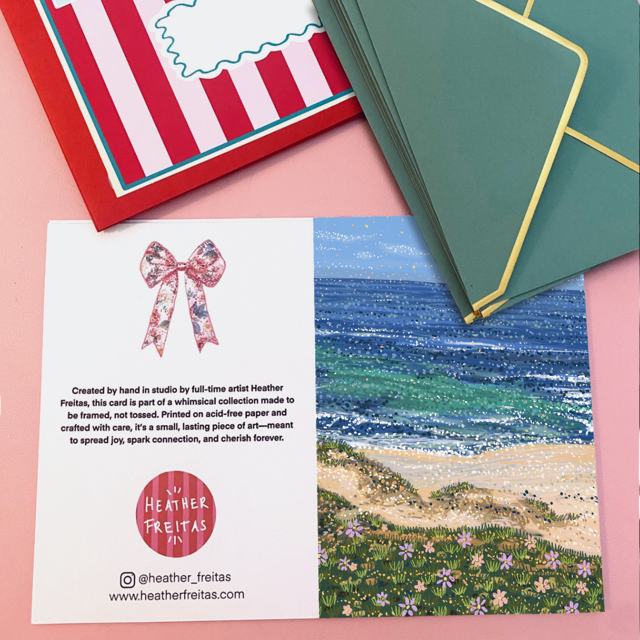 Daisy Tides Fine Art Greeting Card