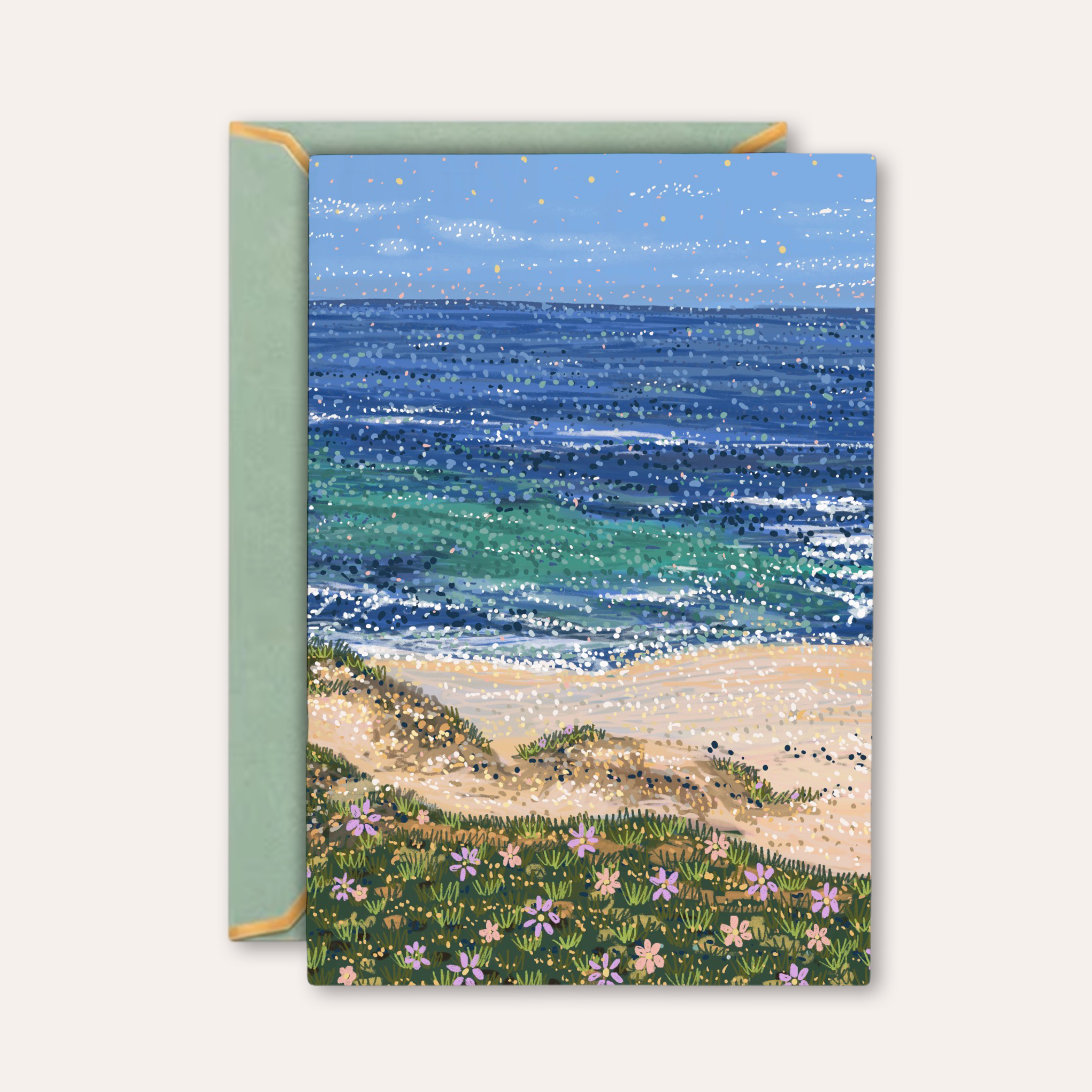 Daisy Tides Fine Art Greeting Card
