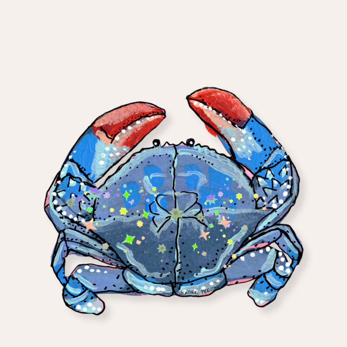 Blue Crab Sticker