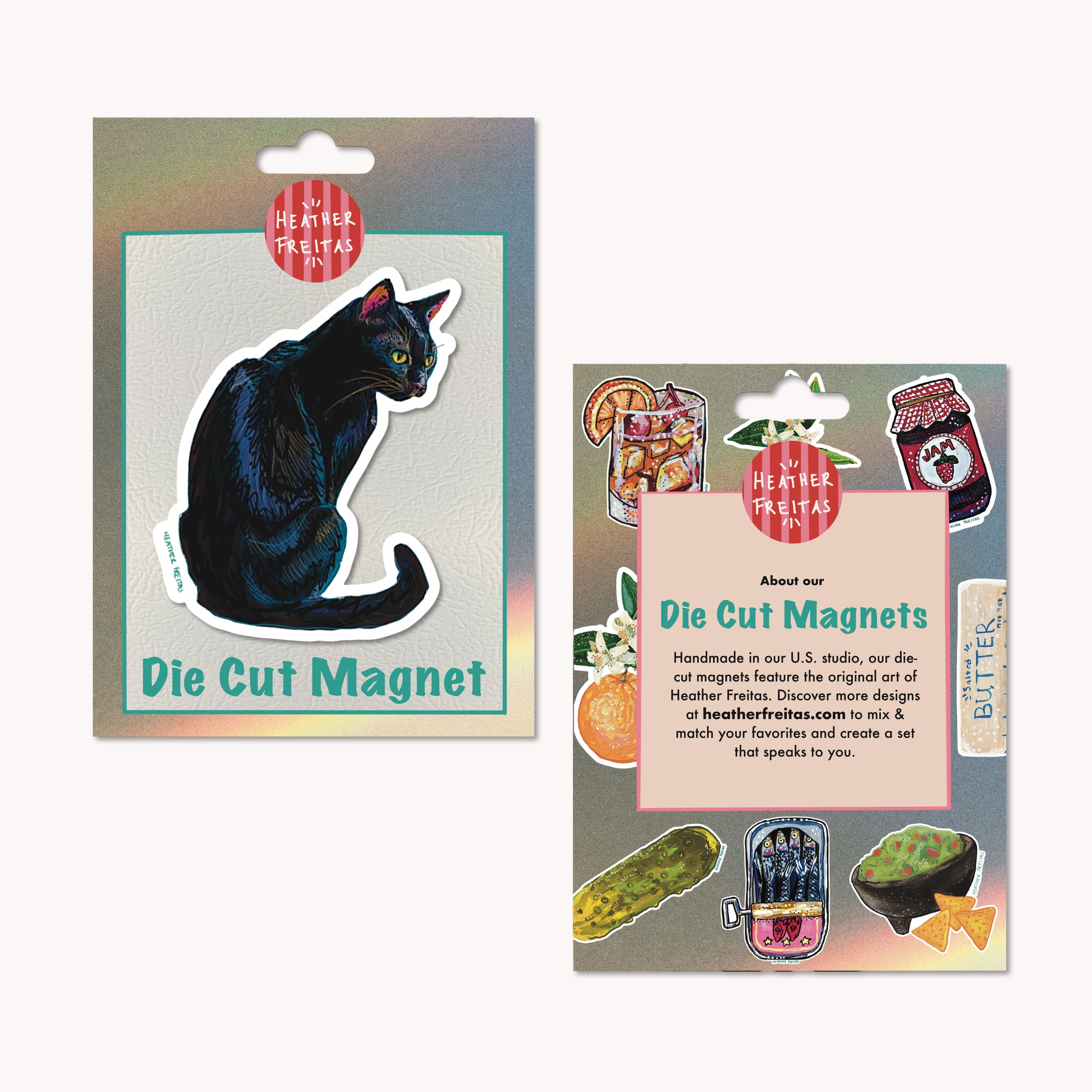Black Cat Magnet ( Die-Cut )