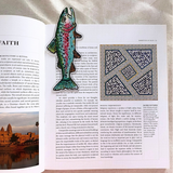 Rainbow Trout Die Cut Acrylic Bookmark ( Medium )