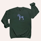 Zebra Unisex Crew Neck Sweatshirt