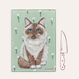 Ragdoll Cat Cutting Board / Trivet