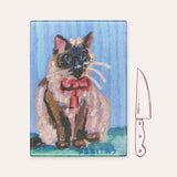 Seal Point With Bow Cutting Board / Trivet