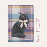 Black Cat With Bow Cutting Board / Trivet