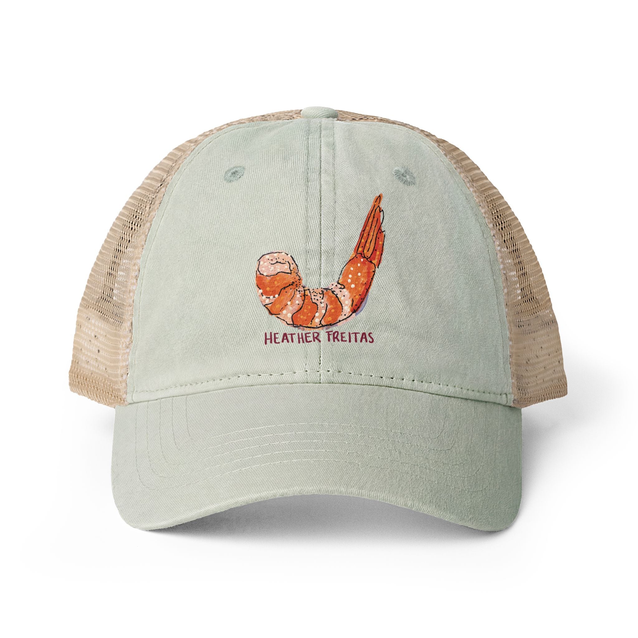 Shrimp Women's Washed Mesh-Back Cap