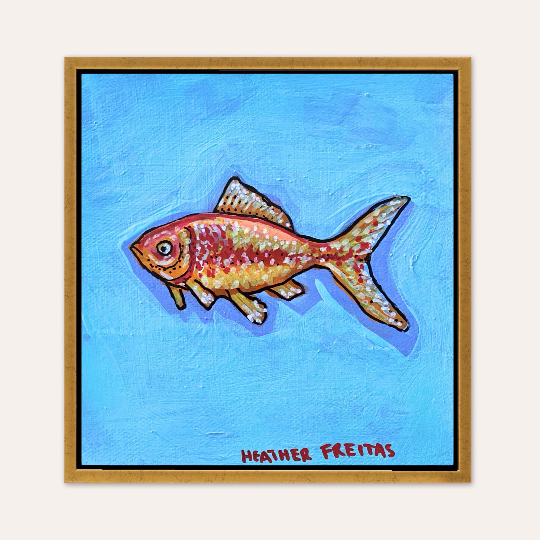 Common Goldfish ( original painting )