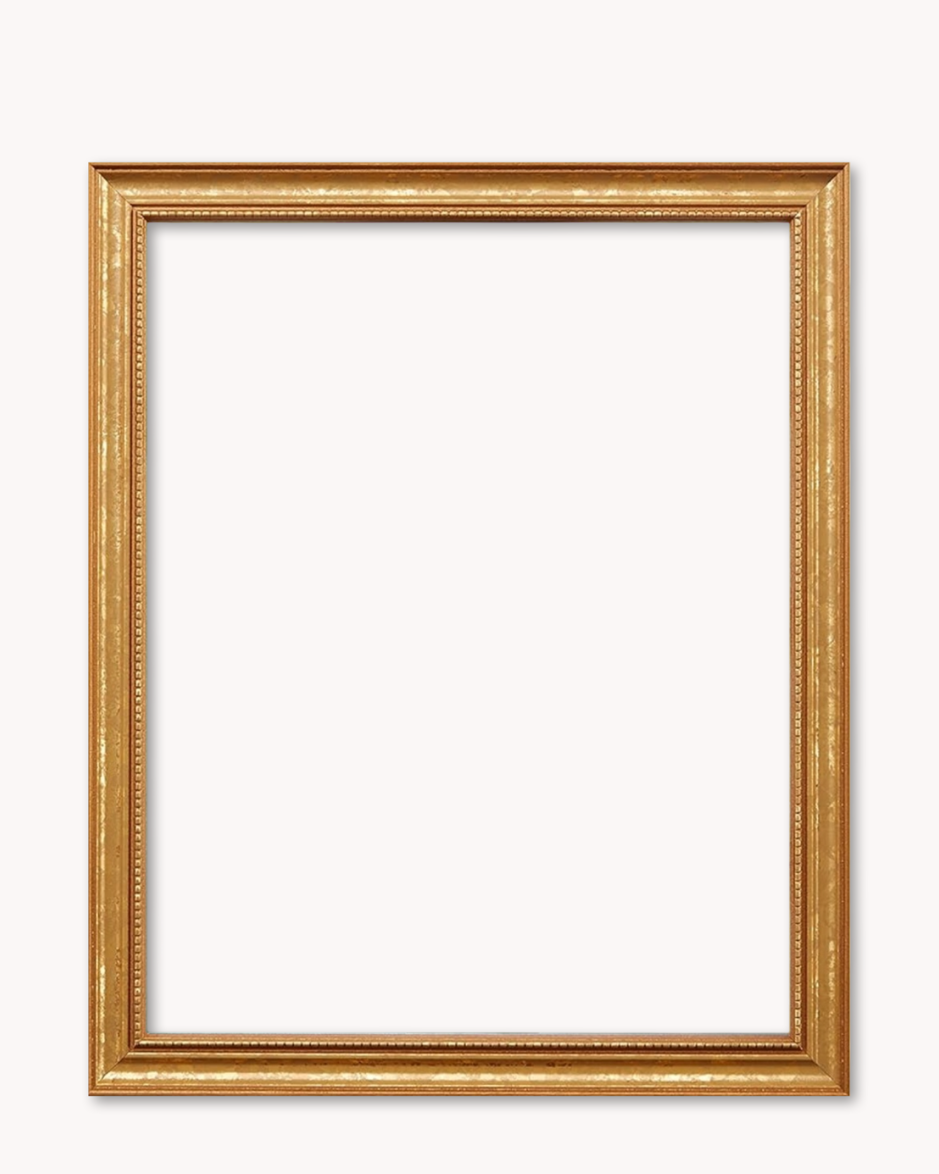 Delicate Ornate Gold Wood Frame ( for works on paper and panel )