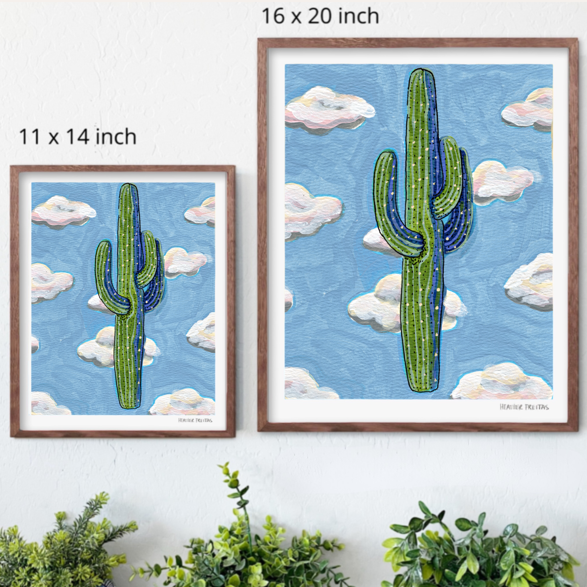 Saguaro Clouds Hand Signed Fine Art Print