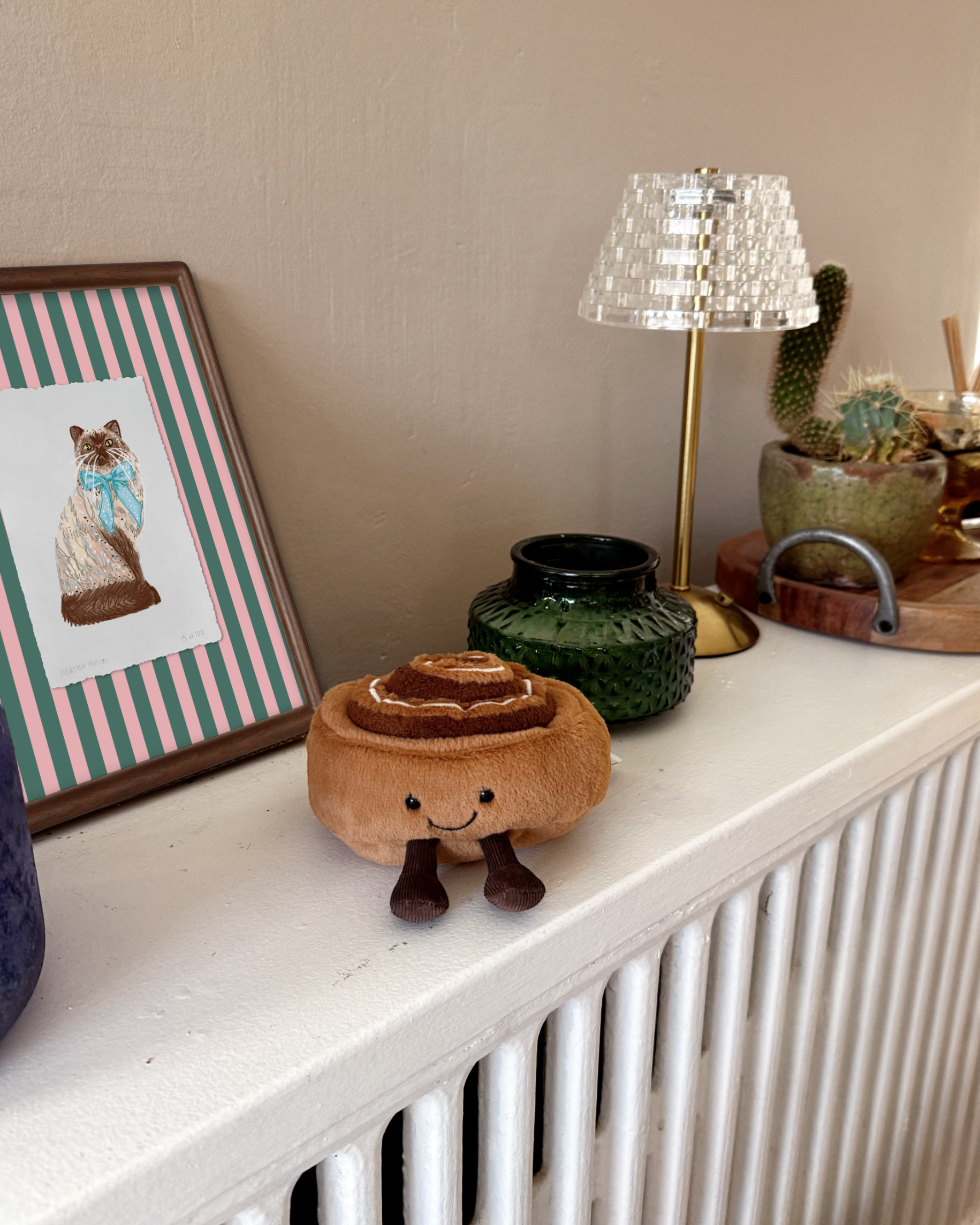 Seal Point Persian Cat With Bow Limited Edition Framed Print