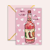 Happy Birthday You Hottie Frameable Greeting Card