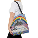 Dancing Dolphin Tote Bag