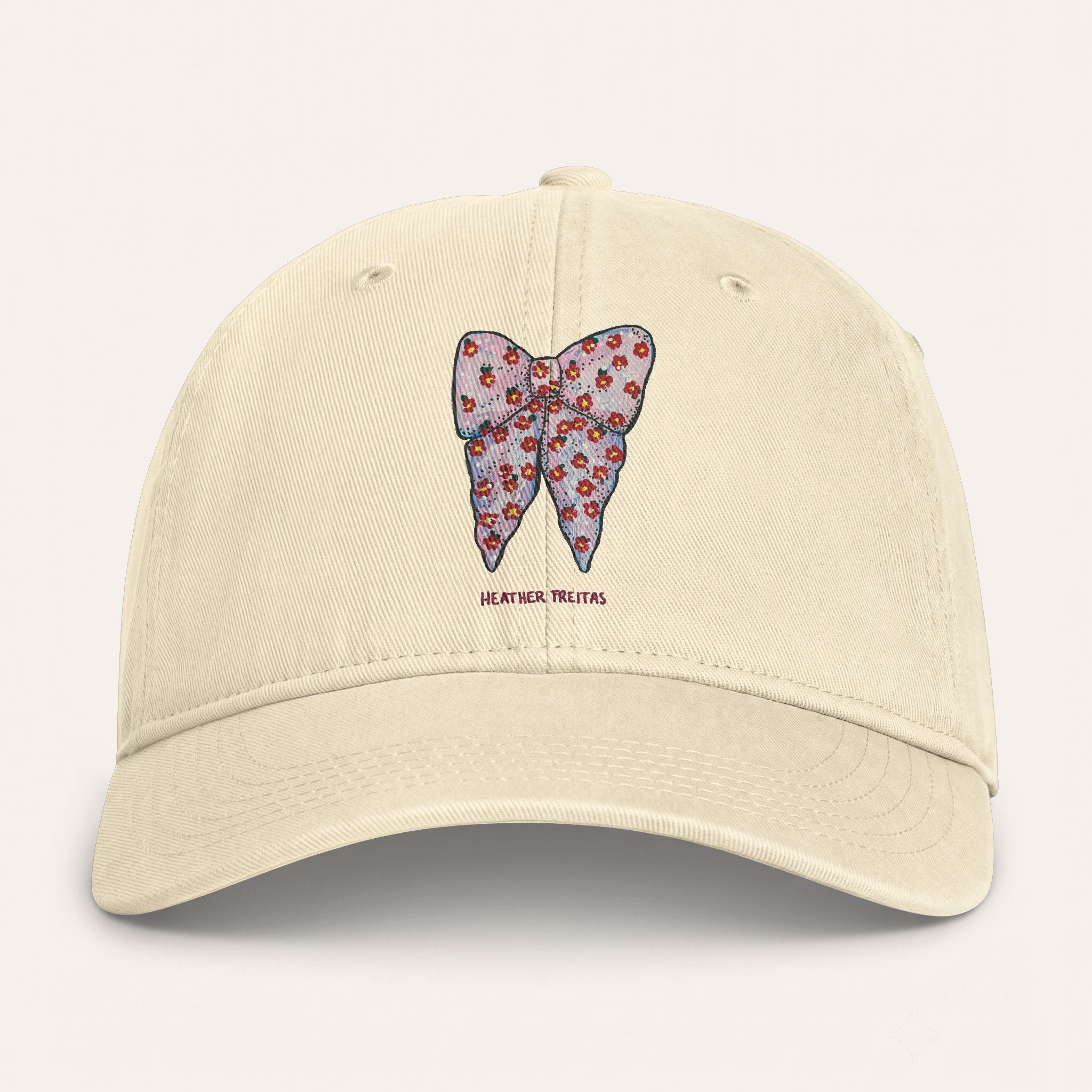 Pink Ribbon Washed Cotton Cap