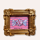 Peppermint Framed Mini Original Painting