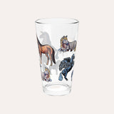 Horses 16oz Collectors Glass