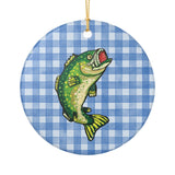 Bass Ceramic Ornament