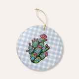 Prickly Pear Ceramic Ornament