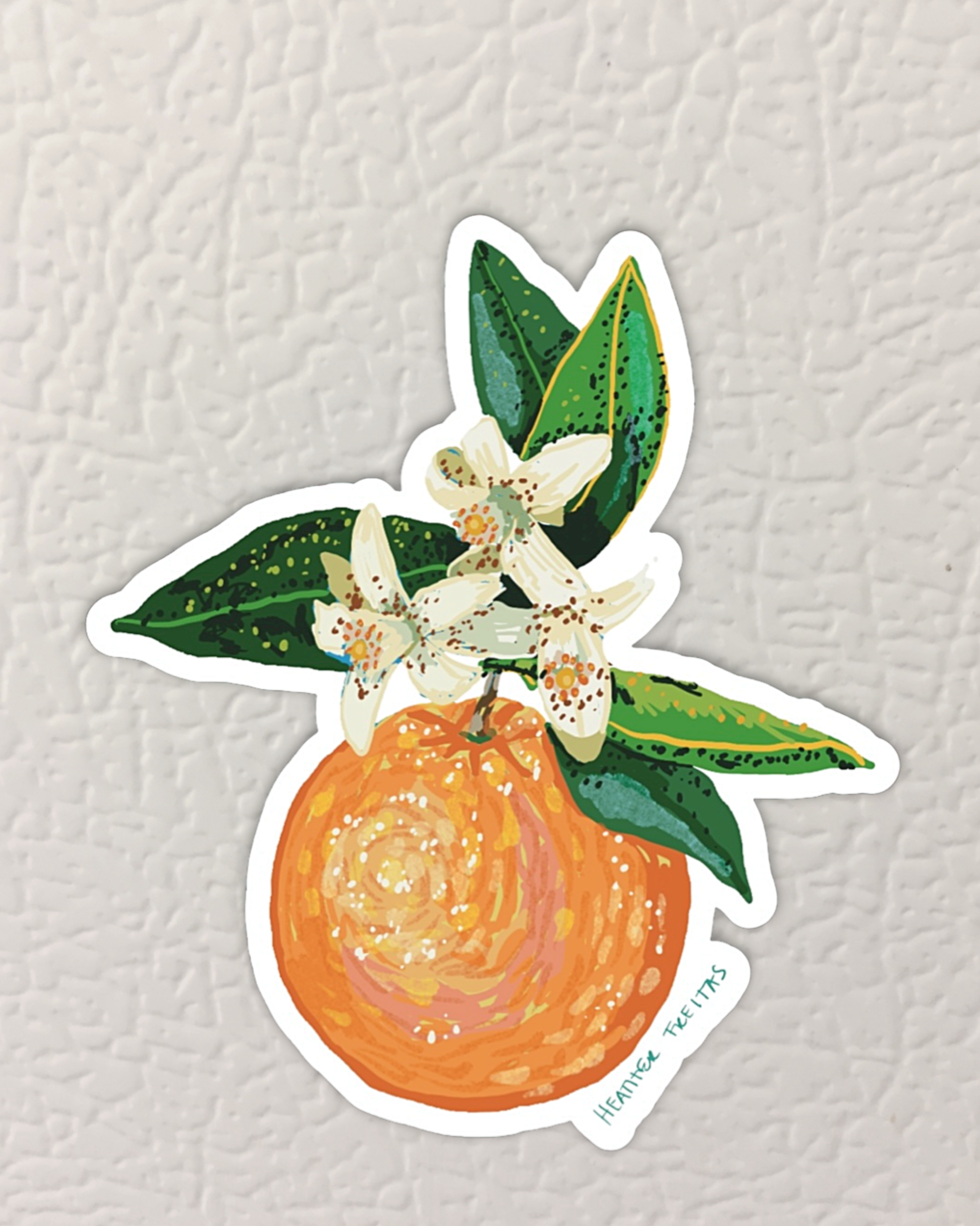 Orange Blossom Magnet ( Die-Cut )