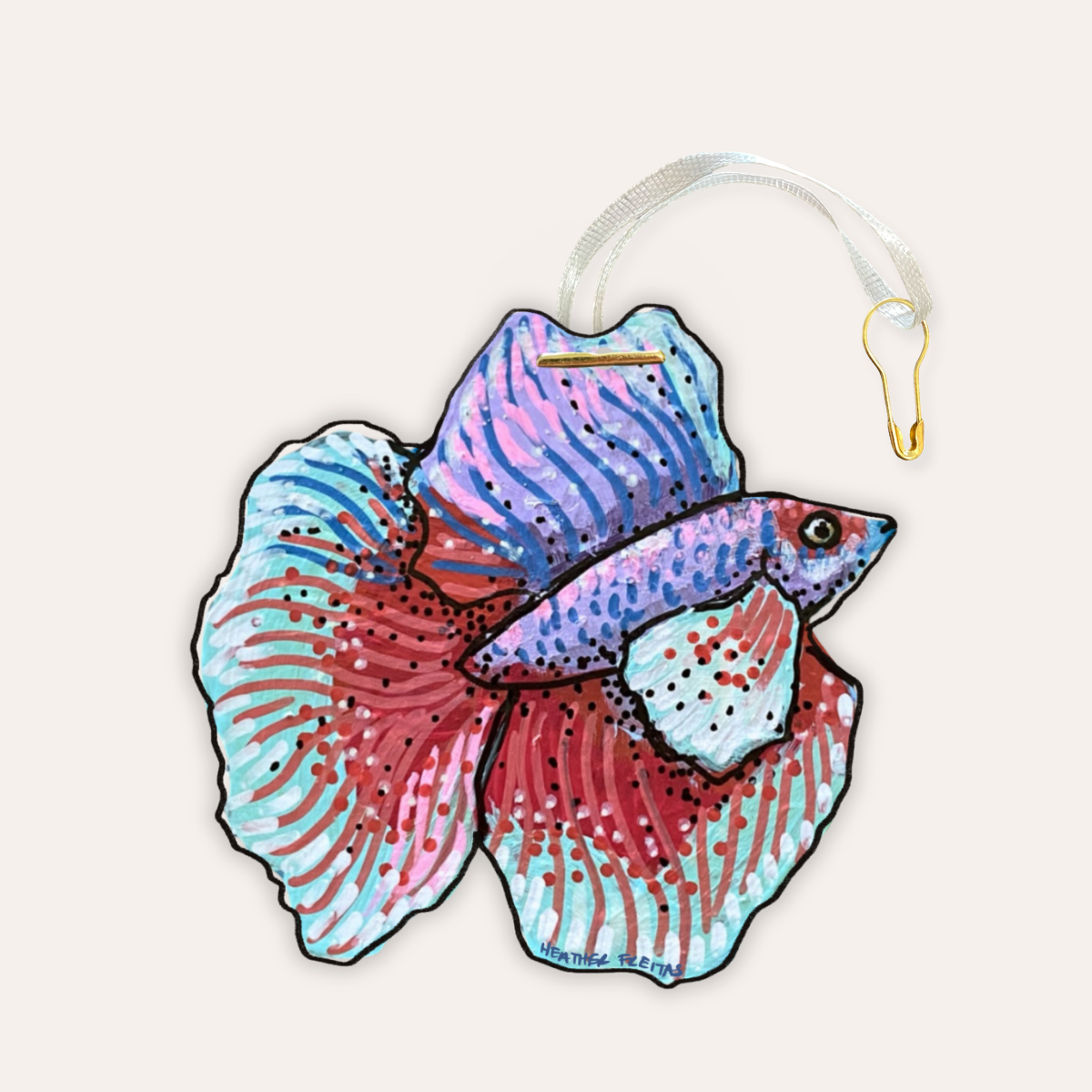 Purple Betta Gift Tag