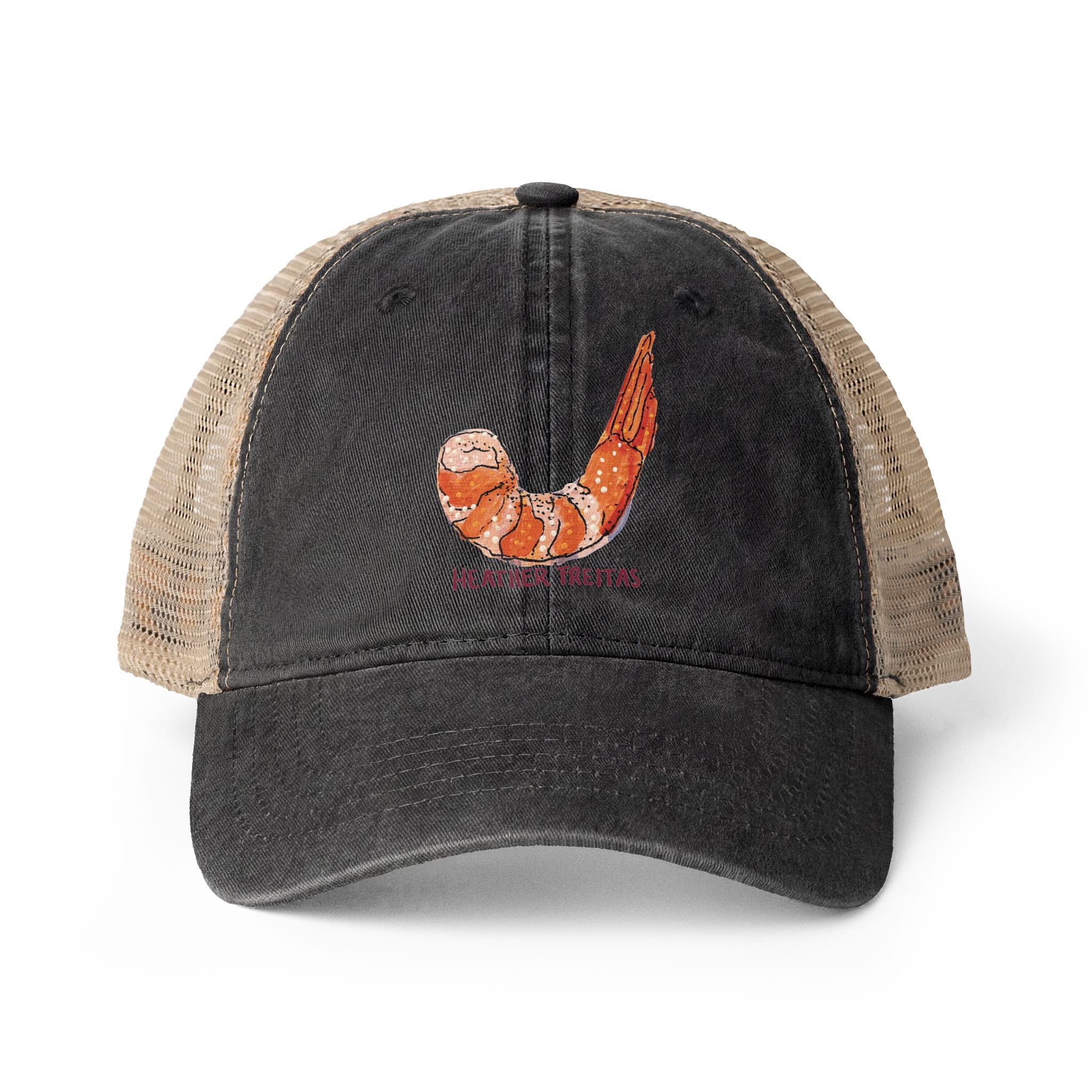 Shrimp Women's Washed Mesh-Back Cap