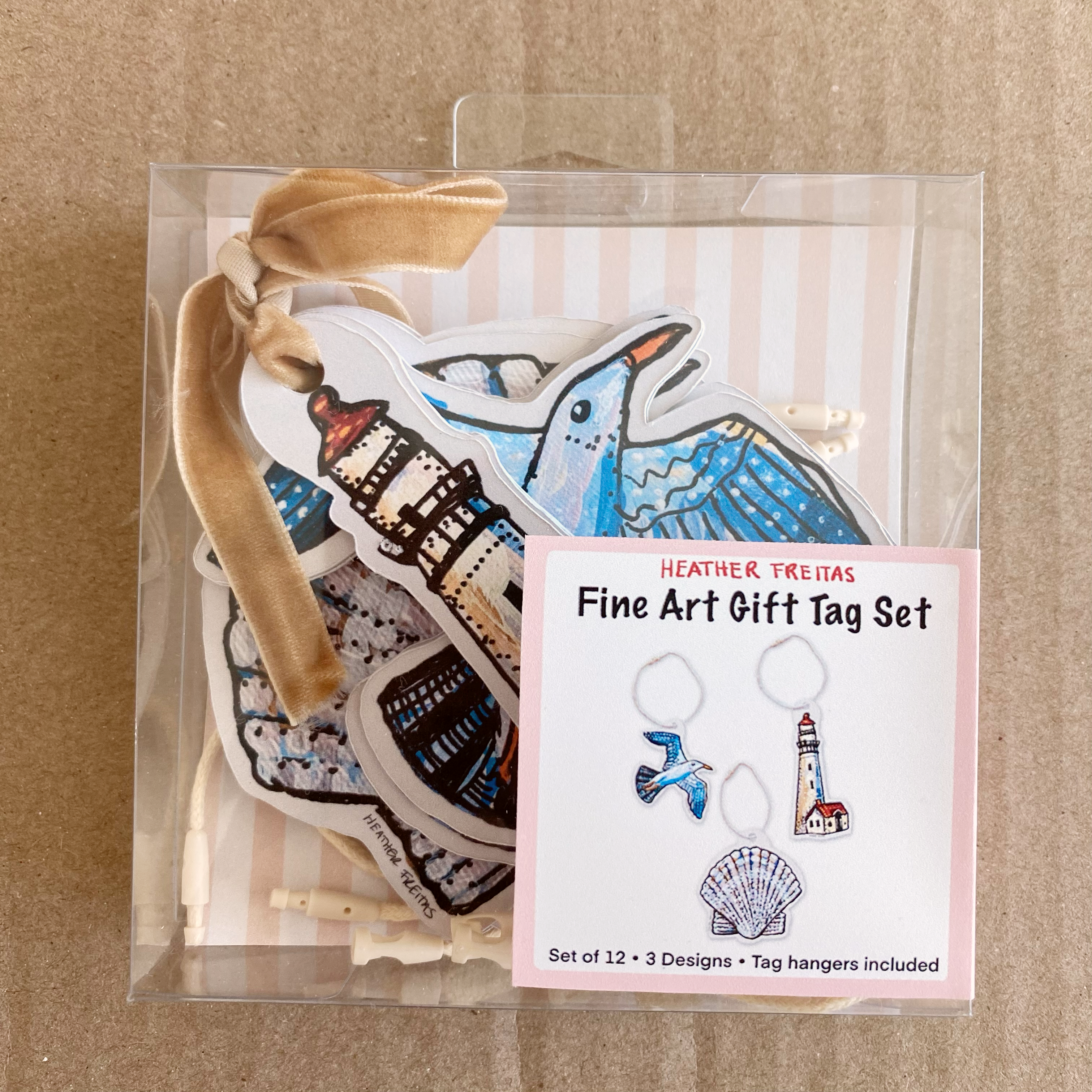 Seaside Fine Art Gift Tags ( 12 pack )