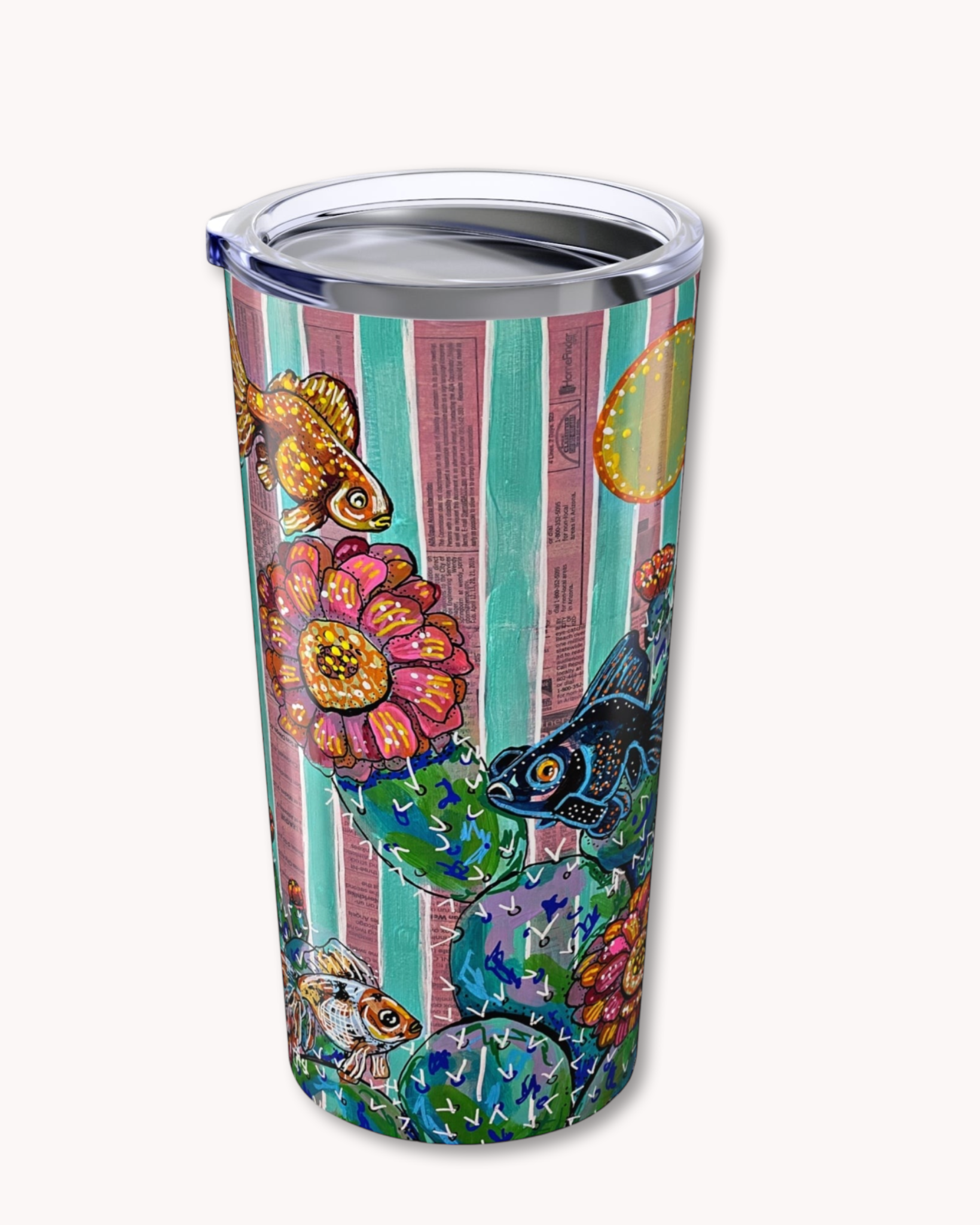 Cactus Goldfish 20oz Tumbler