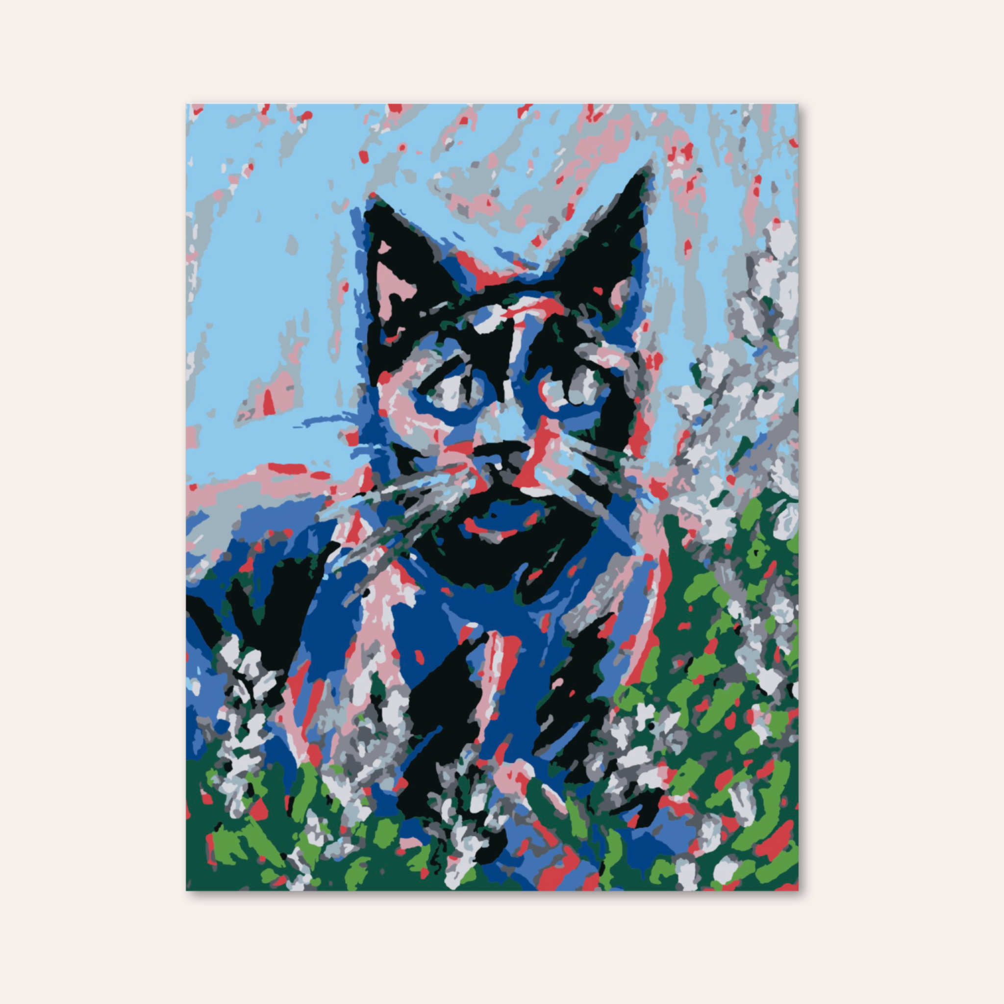 Lilac Cat - Paint by Numbers Kit