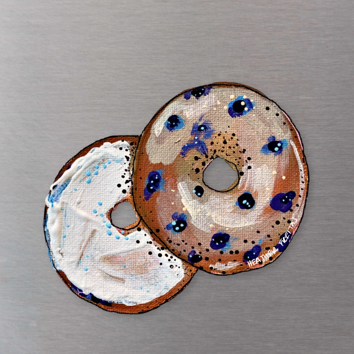 Bagel Magnet ( Die-Cut )