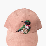 Ruby Throated Hummingbird Beaded Hat