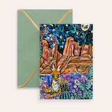 Coyote Song Fine Art Greeting Card