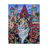 Poppy The Calico Castle Cat Art Print