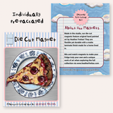 Pizza On Porcelain Plate Magnet ( Die-Cut )
