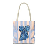 Blue Ribbon Tote Bag