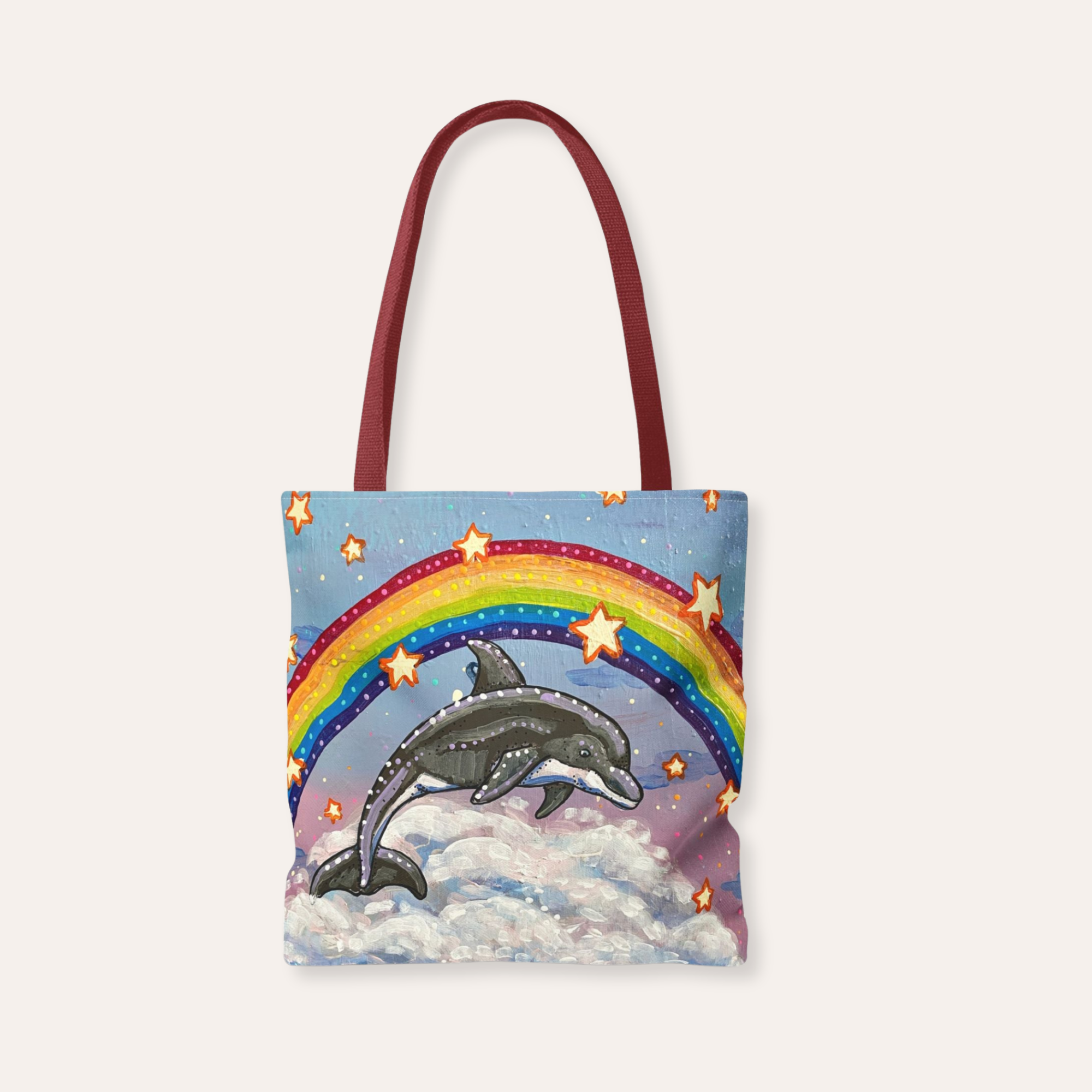 Dancing Dolphin Tote Bag