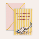 110 degrees Fine Art Greeting Card