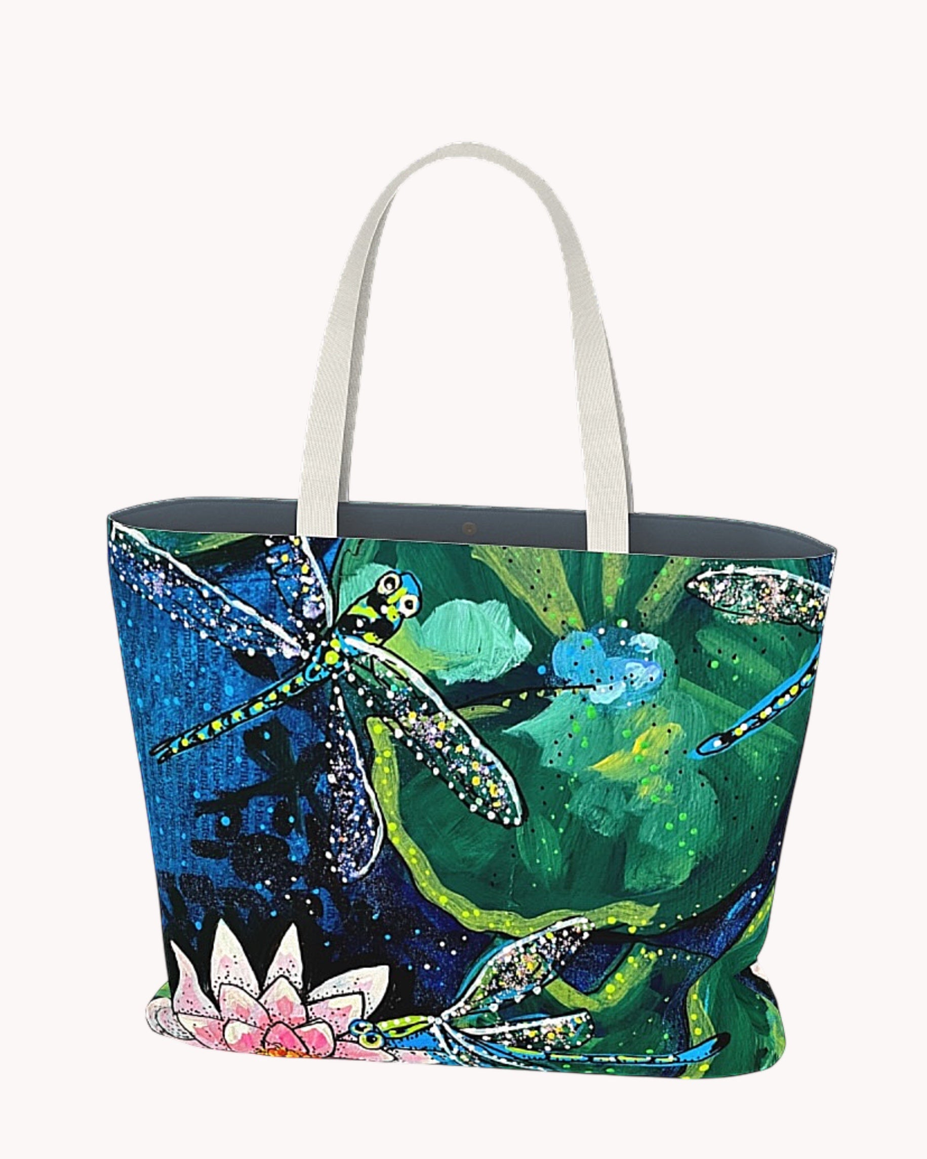 Dragonfly Lily Oversized Tote