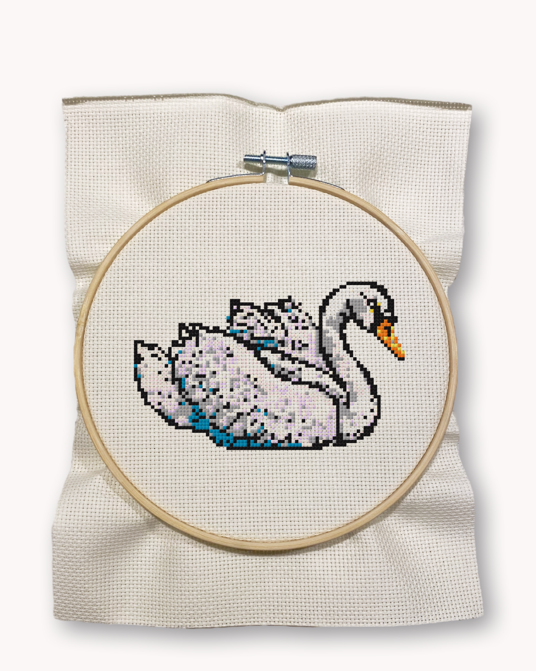 Swan Cross Stitch Kit ( LG 5 inch )