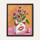 Dirt Bouquet Framed Fine Art Canvas Print