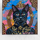 Royal Black Cat ( Original Painting )