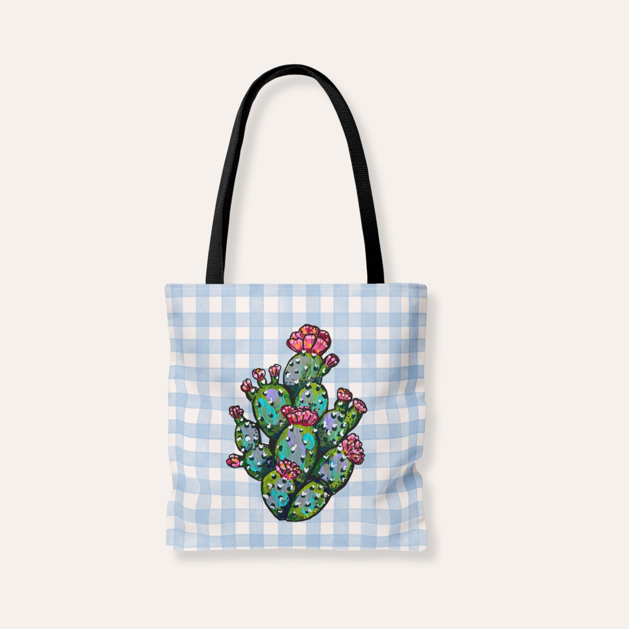 Prickly Pear Cactus Tote Bag