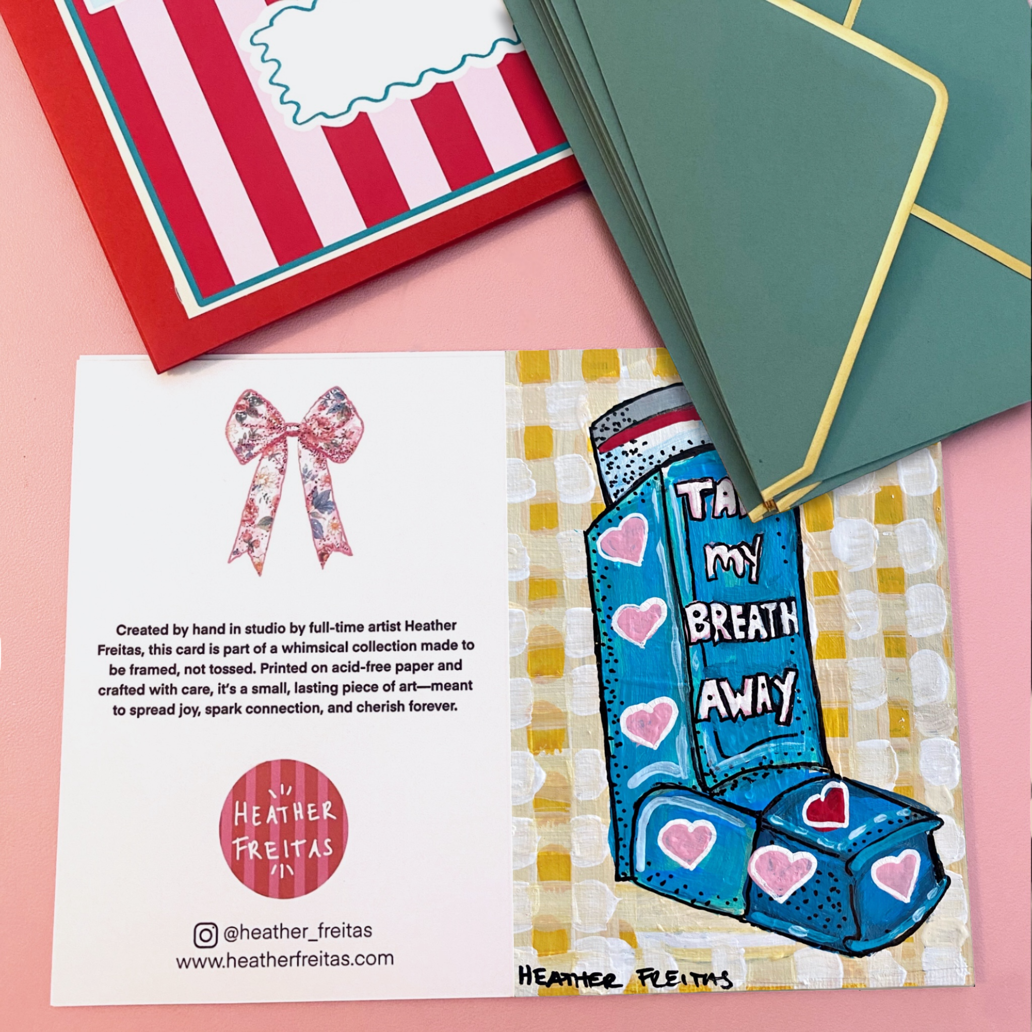 Take My Breath Away Inhaler - Greeting Card / Fine Art Print