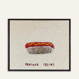 Hot Dog Beaded Wall Art