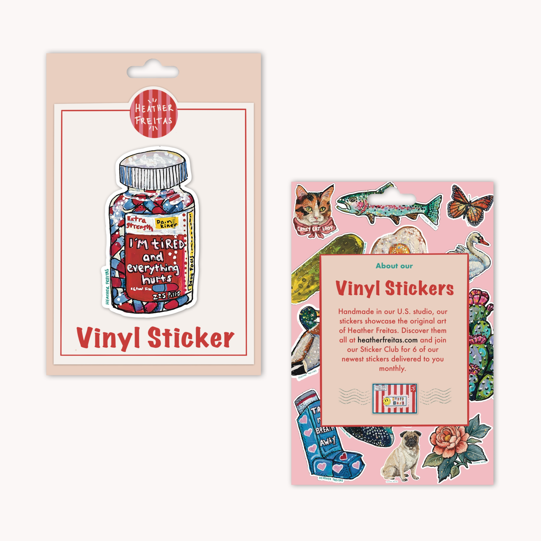 Tired & In Pain Sticker