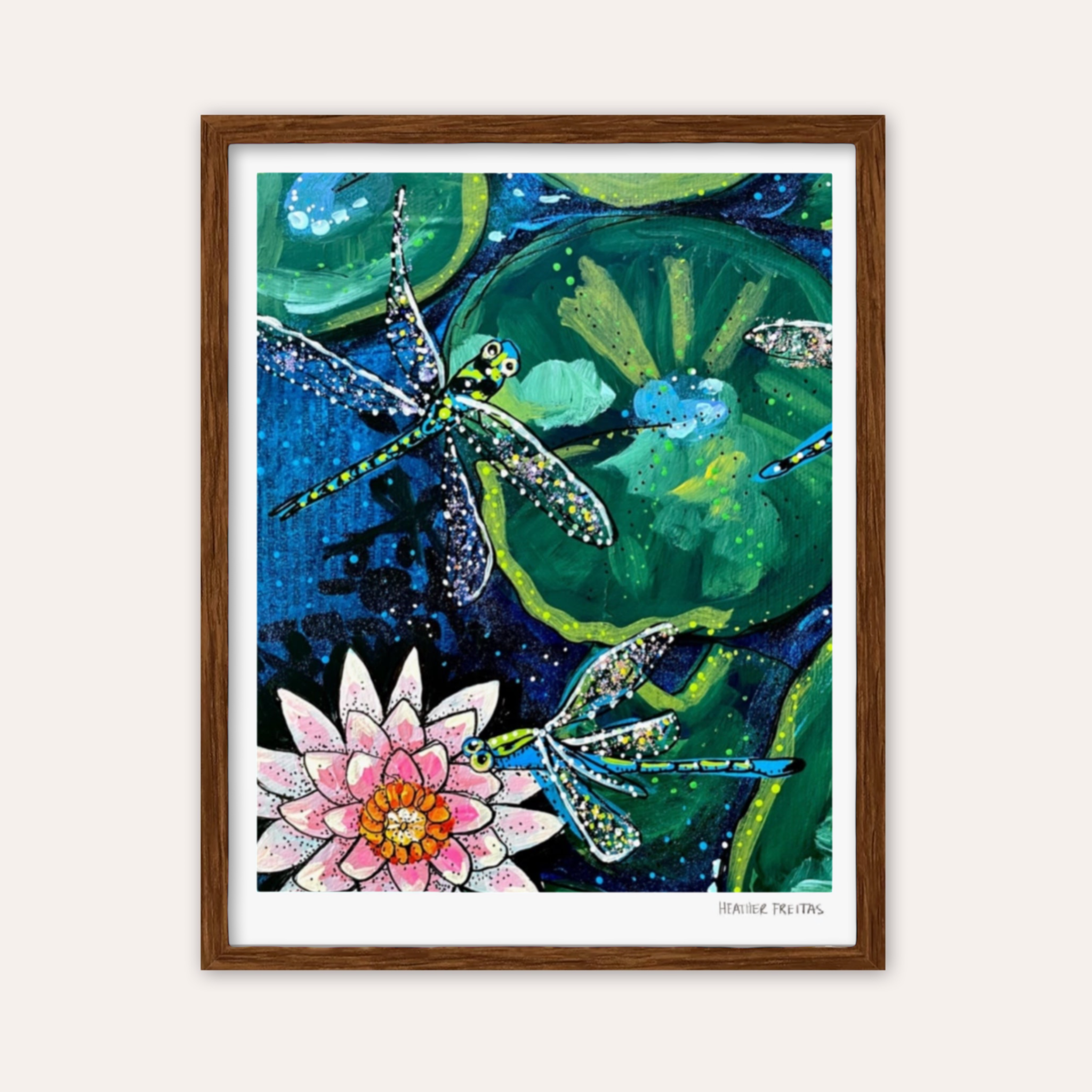 Dragonfly Lily Fine Art Print