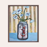 Diet Cola Framed Fine Art Canvas Print