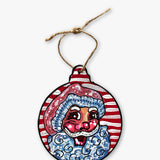 Red Santa Hand Painted Ornament