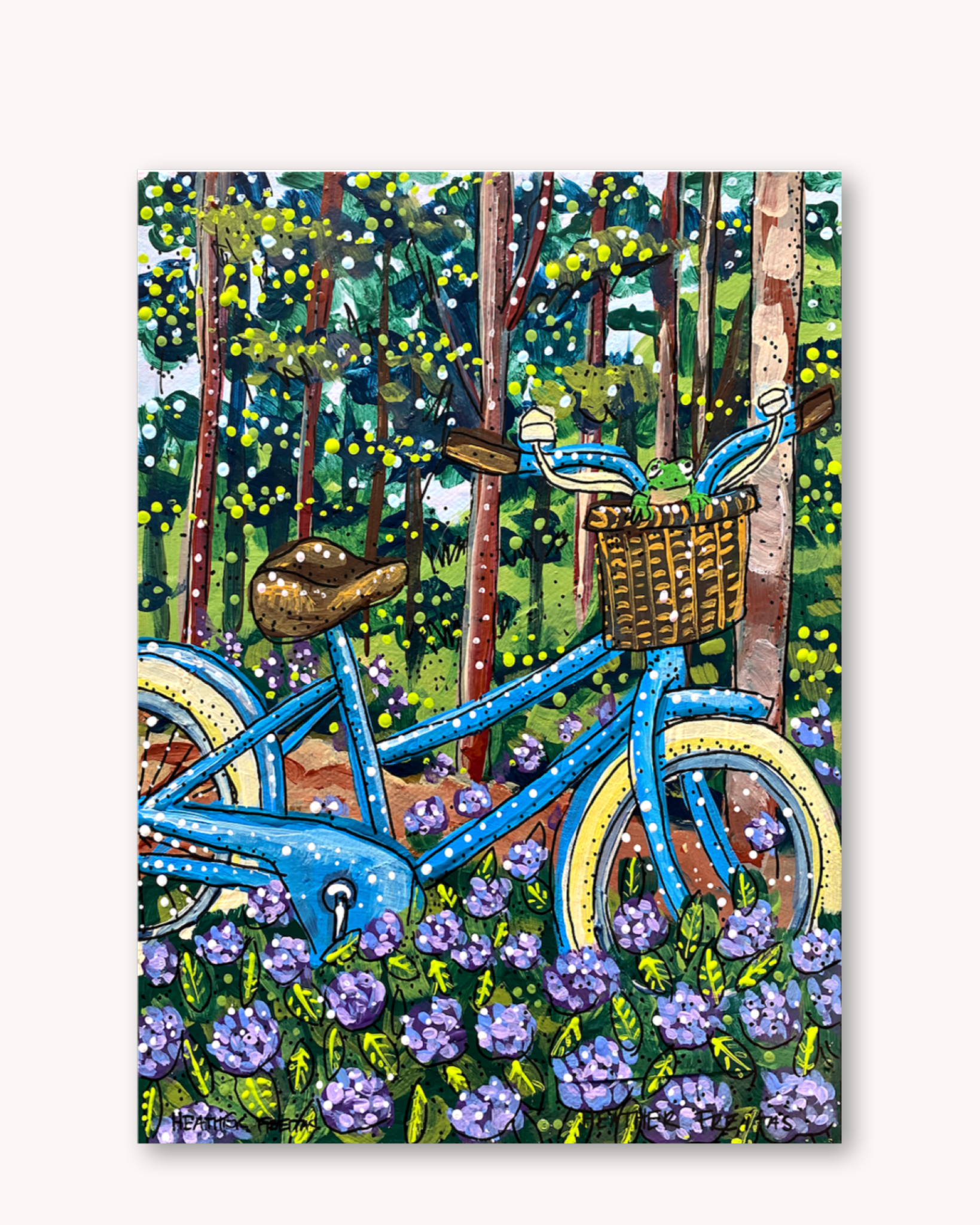 Blue Bike ( Original Painting )