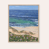 Daisy Tides Framed Fine Art Canvas Print