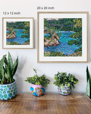 The Lagoon Framed & Mounted Print